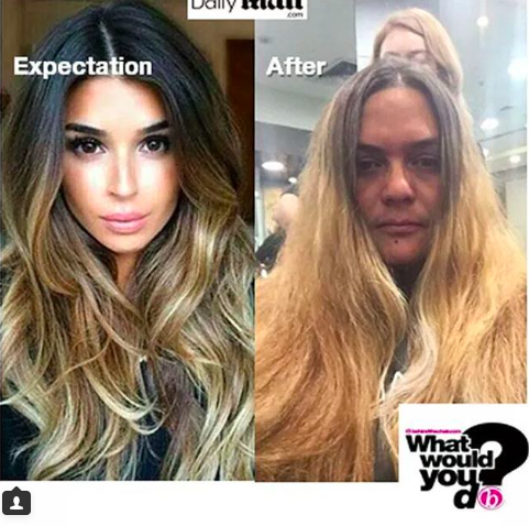 What Would You Do: I Hate My Balayage! Before and after photo