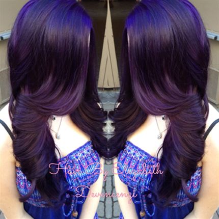 Dark Purple Cascade Behindthechair Com