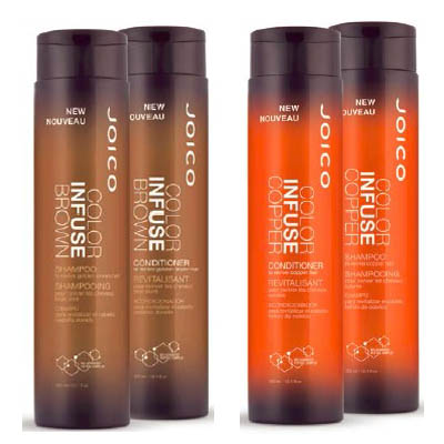 agitation Rejse tiltale Sygeplejeskole Joico Color Infuse Brown and Copper Shampoos and Conditioners -  Behindthechair.com