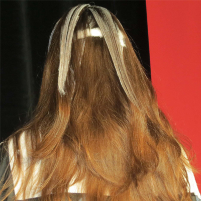 balayage in the crown using horizontal sections