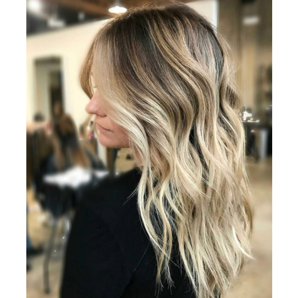 Balayage og etager 🤩#balayage #balayagehair #balayagehighlights #baby