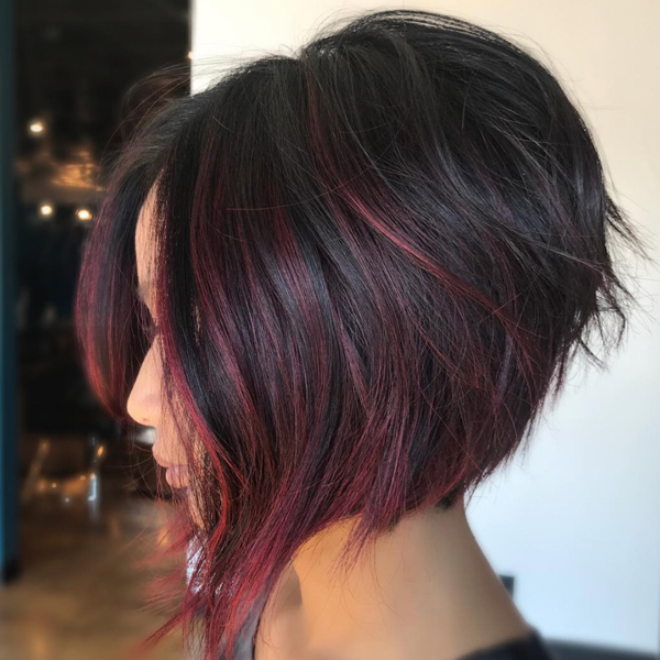 Rich Wine Colored Balayage Behindthechair Com