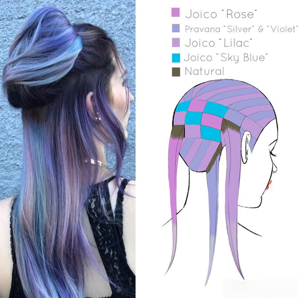 These 6 Hair Painting Diagrams Show You Exactly How to Get Color Like This  