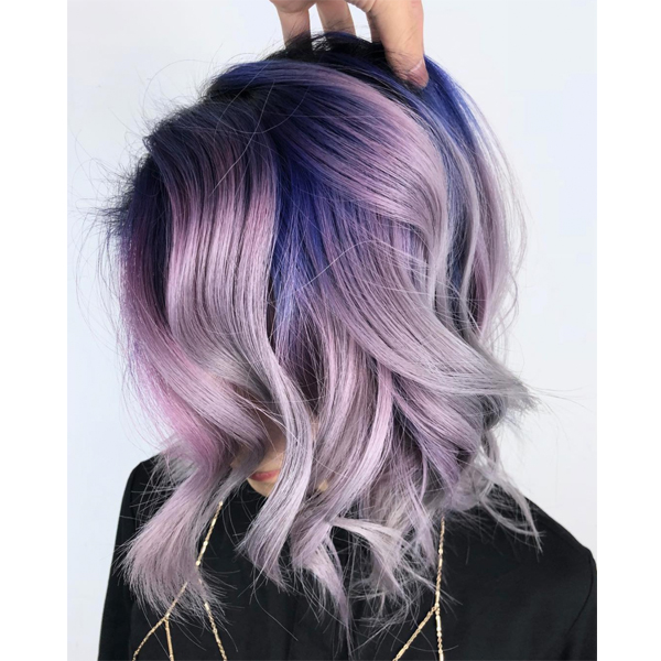 pastel purple hair