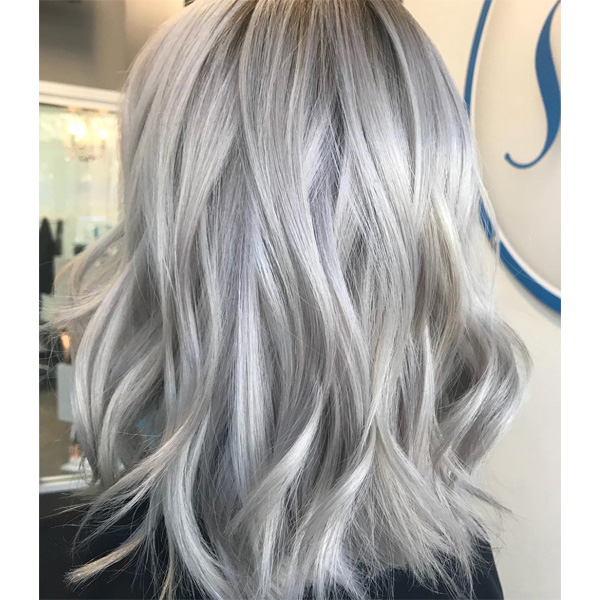 platinum silver hair