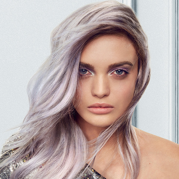 Shimmery-Lavender-Metallic Color Using L'Oréal Professionnel