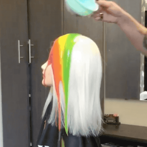 Taylor Rae Drip Dye Technique PRAVANA VIVIDS Steps Video How-to Viral Instagram Color Formulas