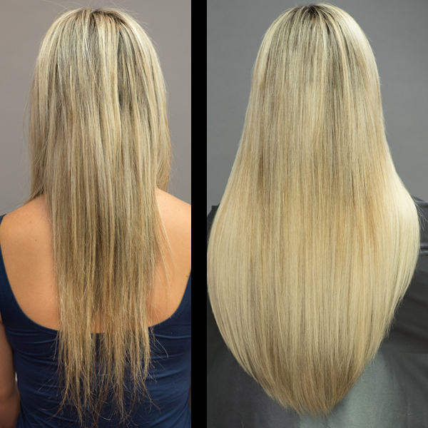 Hairtalk-Extensions-Dimensional-Blonde-Before-and-after