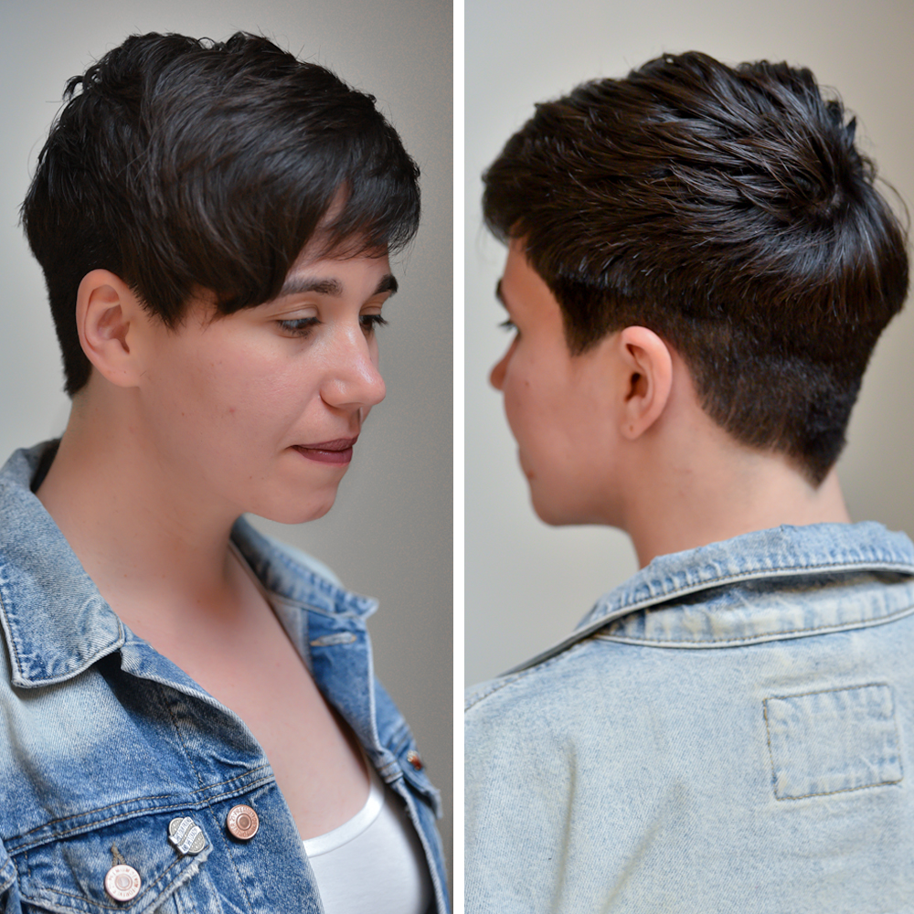 Seven Haircare Michael Redhawk Pixie Transformation Long To Short How-To Cutting Techniques Steps Heavy Fringe