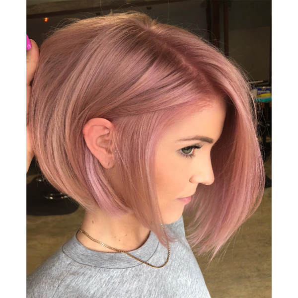 Blush Pink Rose Hair Color Formula And Application