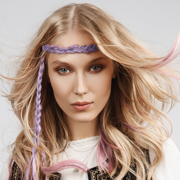 Loreal Professionel Pro Flash Hair Make-Up How-To Headband Braid Waves