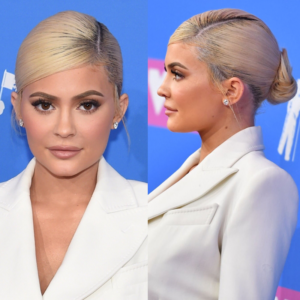 2018 VMAs: Kylie Jenner's Platinum Blonde & Sleek Bun-img
