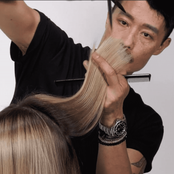 anh co tran lived-in lob haircutting tips