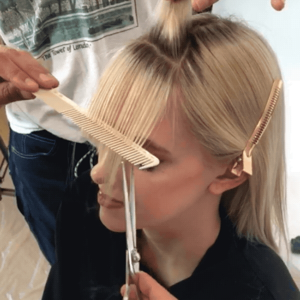 3 Fringe-Cutting Techniques on Dry Hair
