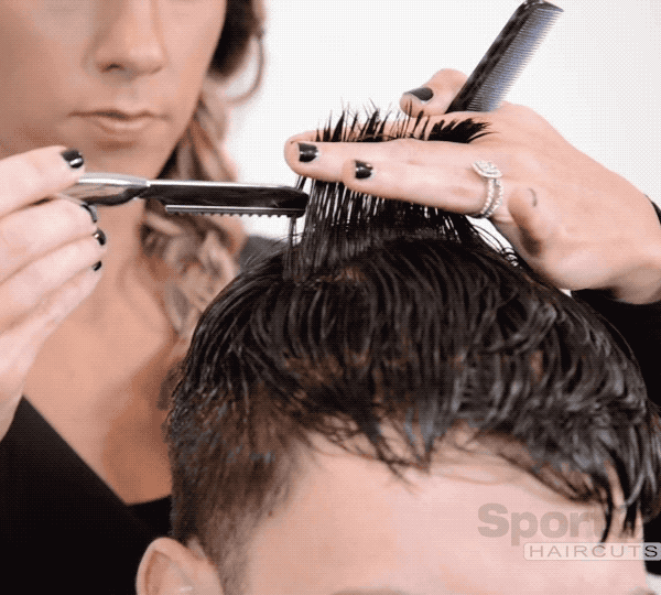 Sport Clips Men's Barber Haircut Medium Length Texture Video How To
