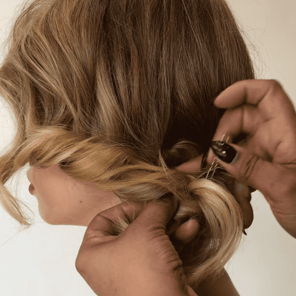 loop braid, bobby pins, how-to, braid