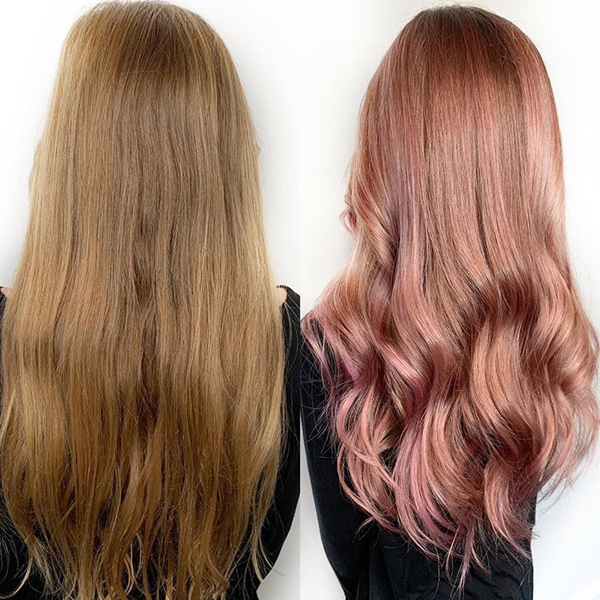 Commitment Free Rose Gold Haircolor Behindthechair Com