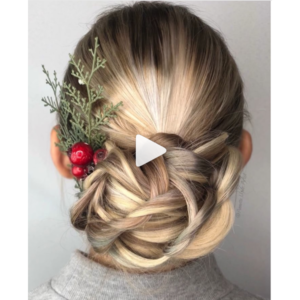 Holiday Styling: Knotted Ponytail + Twisted Chignon-img