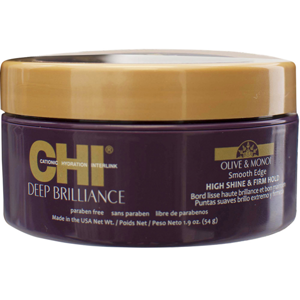 Farouk Systems CHI Deep Brilliance Smooth Edge Paste High Shine Firm Hold Olive Monoi