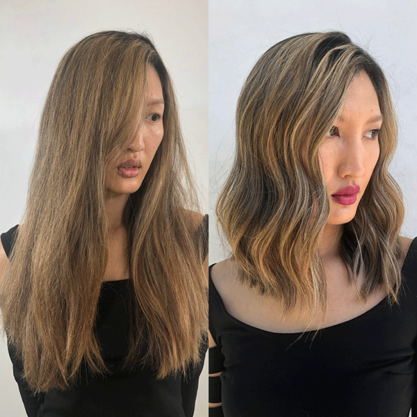 Video How-To: Lived-In Lob Cut + Party-Ready Upstyle