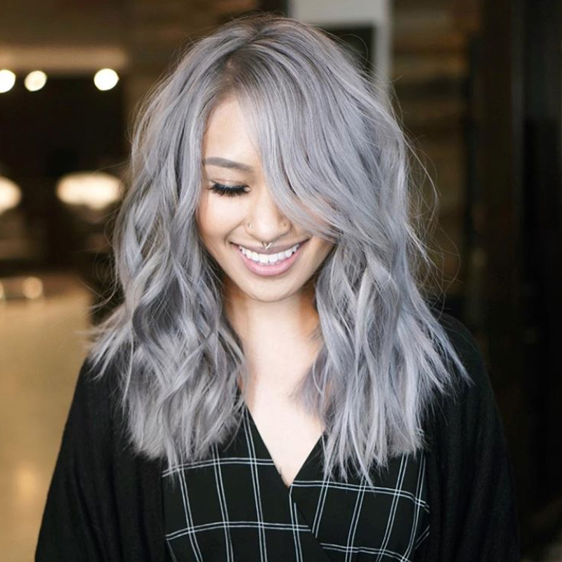 From Black To Smoky Silver Platinum - Behindthechair.com