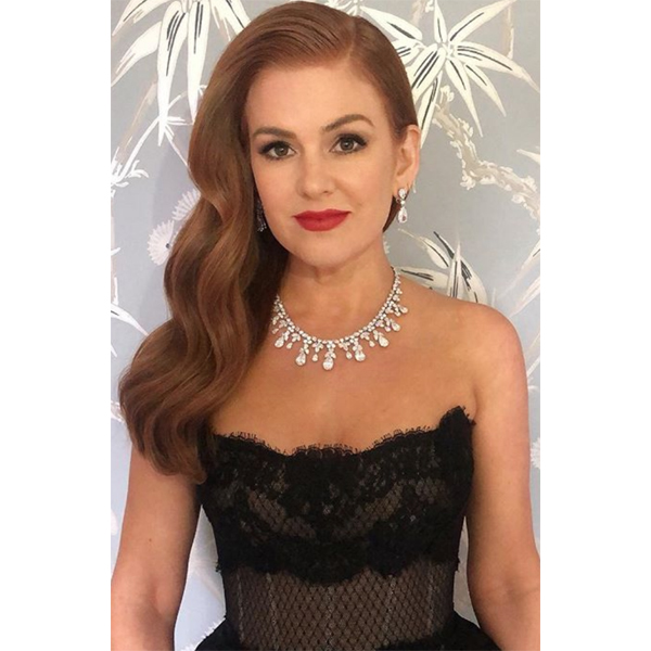 Christian Wood @cwoodhair Wella Professionals Golden Globes 2019 Get The Look Isla Fisher Sideswept Old Hollywood Waves Glamorous Celebrity Styling Award Show How To
