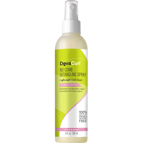DevaCurl No Comb Detangling Spray Lightweight Curl Tamer BTC Product Announcement Detangling Detangler Conditioning Leave In Spray