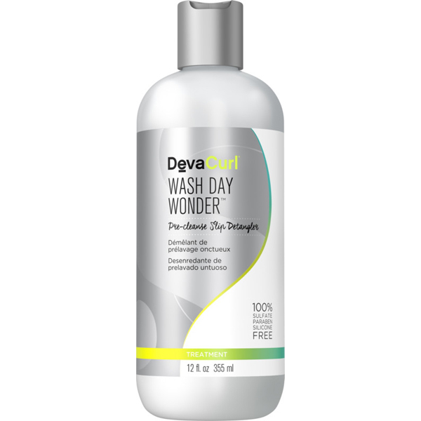 DevaCurl Wash Day Wonder Pre Cleanse Slip Detangler BTC Product Announcement Wavy Curly Super Curly Hair Soft Detangled Curls