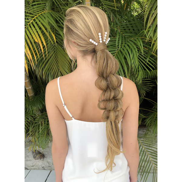Facebook Live 2 Braided Downstyle Tutorials Festival Bridal How To Shayla Robertson @samirasjewelry Hairdo USA Extensions Pink Pewter