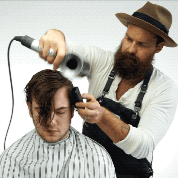 blow dry for men blowout step by step how to blow dry men's hair