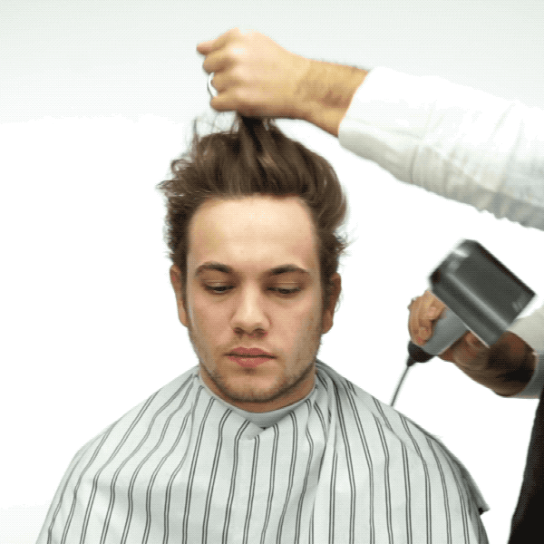 blow dry for men blowout step by step how to blow dry men's hair
