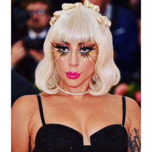 Lady Gaga's 2019 Met Gala Look: Platinum Bob & Hair Bows-img