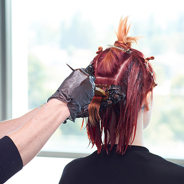 Joico @joico Rick Henry @rickhenrya Power Red Color Melt How To Get The Steps Fiery Red Redhead Color Melting Color Blocking Hybrid LumiShine Powerhouse Reds