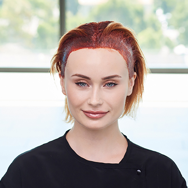 Joico @joico Rick Henry @rickhenrya Power Red Color Melt How To Get The Steps Fiery Red Redhead Color Melting Color Blocking Hybrid LumiShine Powerhouse Reds