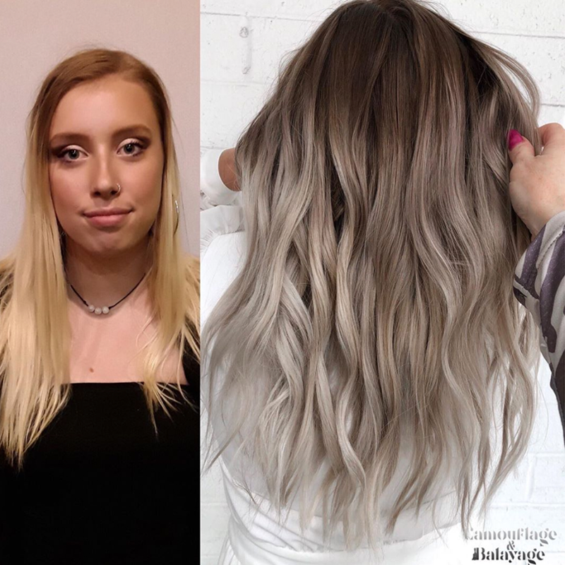 græsplæne Dekan en kreditor Transformation: From Yellow to Smoky Blonde + Shadow Root