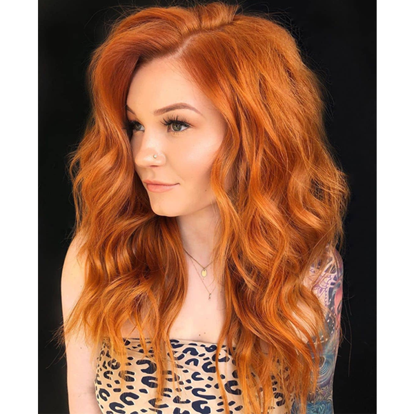 Vibrant Copper Color Melt Haircolor - Behindthechair.com