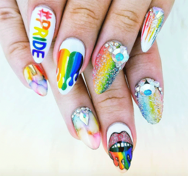 Show Your Pride With Rainbow Nail Art