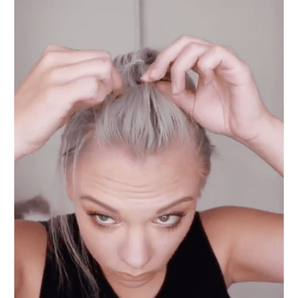 BTC Team Member Alisha Jared @alishajaredhairartistry Sexy Hair Get The Look Half Up Bubble Hawk Lived In Beach Waves Texture Styling How To Instagram Video Quickie Half Up Bubble Hawk Mohawk