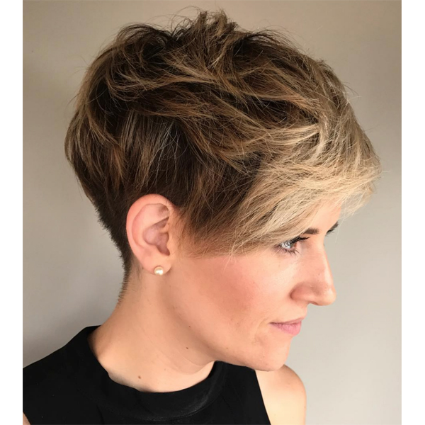 long pixie cut for thick hair