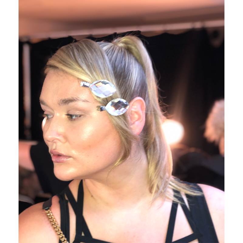 New York Fashion Week Hair Model Trend Hair Accessories Clips Pearls Embellishments Flowers