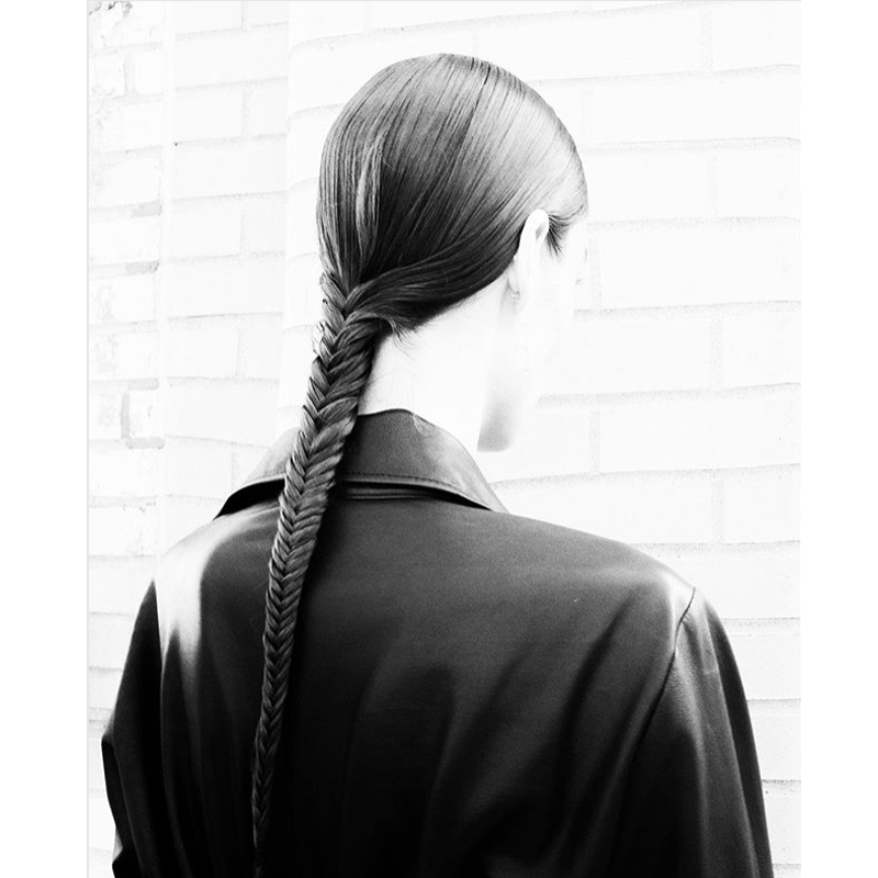 New York Fashion Week Hair Model Trend Braided Ponytails