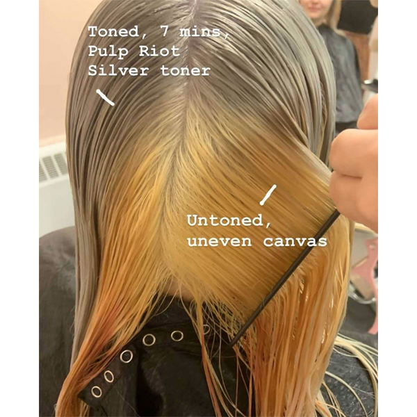 Kelly O'Leary-Woodford @hairbymisskellyo Knowing When To Pre-Tone Before Applying A Fashion Color