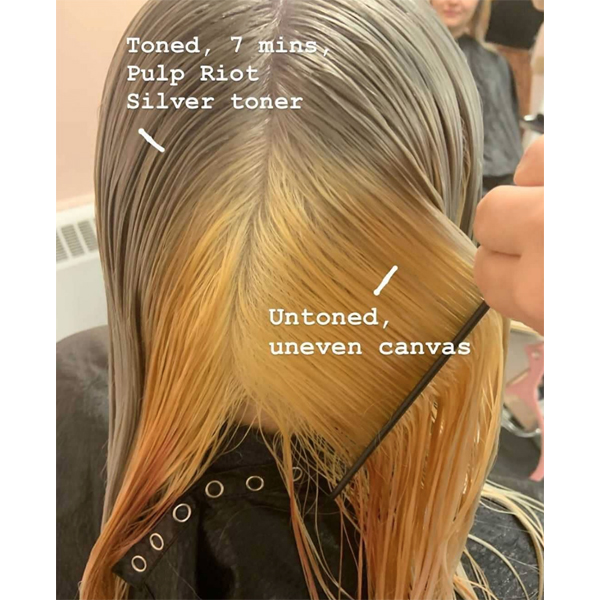 Toner for deals yellow hair