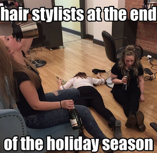 Holiday Hairdresser Memes When To Book Holiday Hair Appointments