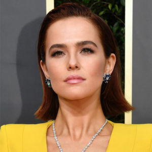 Zoey Deutch's Dimensional Red - Behindthechair.com