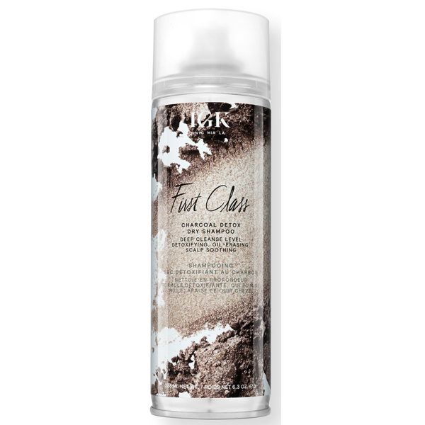 IGK Hair First Class Charcoal Detox Dry Shampoo Powder Lifts Dirt Build Up Absorbs Oil Sweat