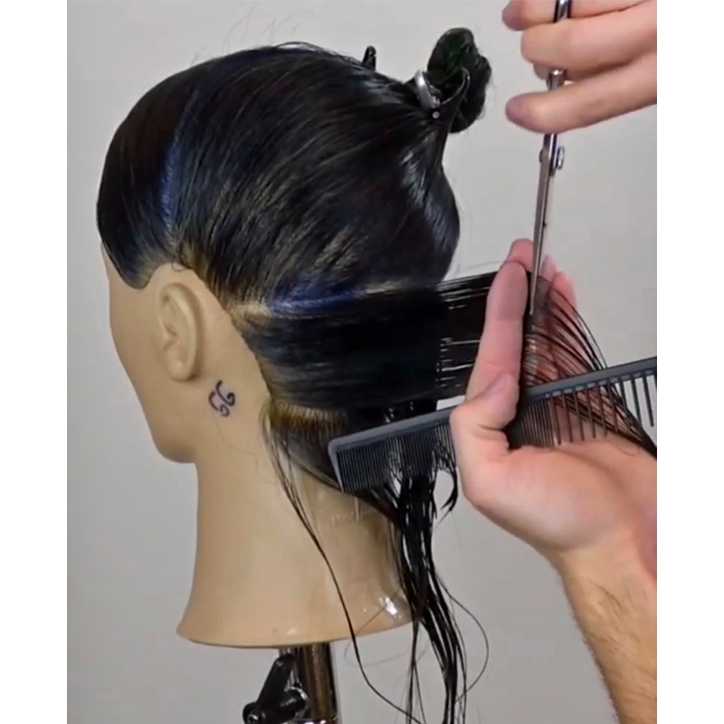 Cutting Quickie Bob Haircut Baseline Video Tutorial How To ARC Scissors Phantom 6"