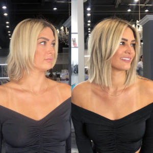 Transformation: Blunt Blonde Bob With Extensions-img