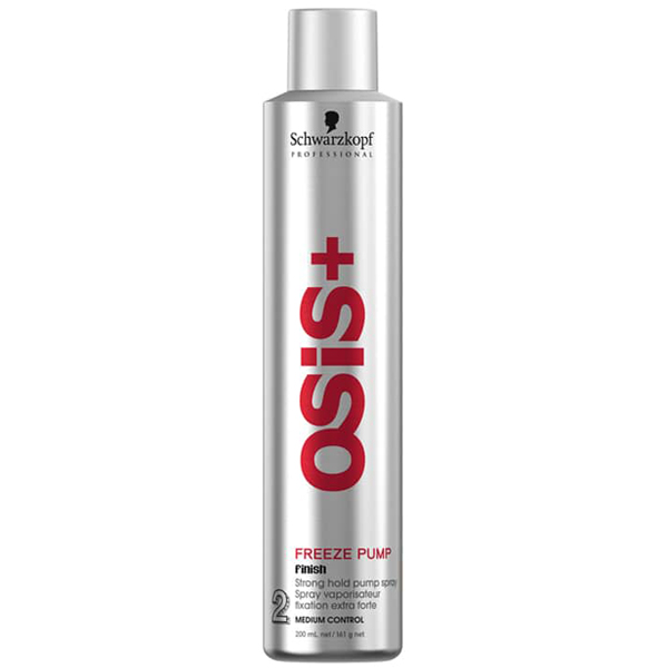Schwarzkopf Professional OSiS+ Freeze Pump Spray Strong Hold Long Lasting Control Ultra Fine Mist UV Ray Protection Humidity Protection