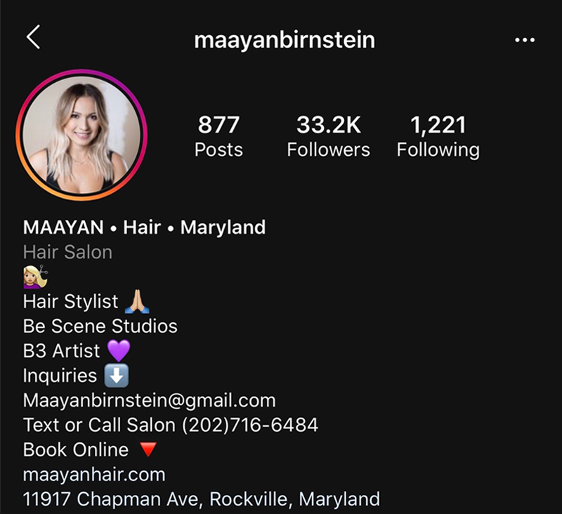 What To Include In Your Hairdresser or Salon Instagram Bio